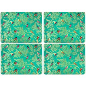 Sara Miller London Chelsea Green Birds Placemats - Set of 4