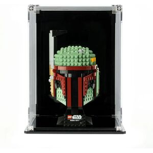 Wicked Brick Display case for LEGO® Star Wars™ Boba Fett Helmet (75277) - Display Case with Black Background