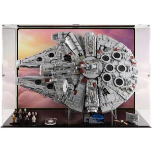 Wicked Brick Display Case for LEGO® Star Wars™ UCS Millennium Falcon (75192 & 10179) - Display case for 10179 / Background 3 (Clouds) with display stand