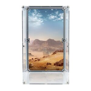 Wicked Brick Standard Wall Mounted Display Cases for Hot Toys 1/6th Scale Figure - Wall Mount with Desert Background 1