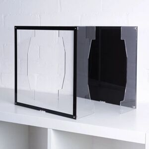 Wicked Brick Solid Colour Window Display Solution for IKEA® KALLAX - Black / Yes - Both front & back plates