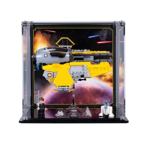 Wicked Brick Display case for LEGO® Star Wars: Anakin's Jedi Interceptor (75281) - With stand / Display case with background