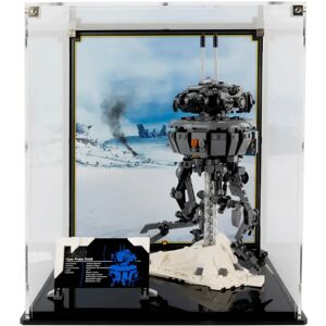 Wicked Brick Display Case for LEGO® Star Wars™ Imperial Droid (75306) - Display Case with Custom Background Print (Black)