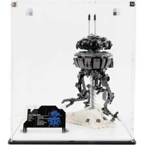 Wicked Brick Display Case for LEGO® Star Wars™ Imperial Droid (75306) - Clear Display Case with White Base Plate