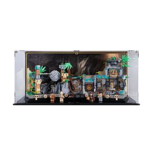 Wicked Brick Display case for LEGO® Indiana Jones™ Temple of the Golden Idol (77015) - Display case with background design