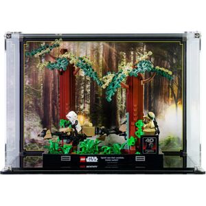 Wicked Brick Display case for LEGO® Star Wars: Endor™ Speeder Chase Diorama (75353) - Display case with background