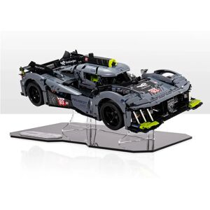 Display Stand For LEGO® Technic: PEUGEOT 9X8 24H Le Mans Hybrid Hypercar   Premium Acrylic Display Stand   Wicked Brick