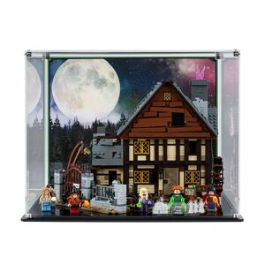 Wicked Brick Display case for LEGO® Ideas Disney Hocus Pocus: Sanderson Sisters' Cottage (21341) - Display case with background design