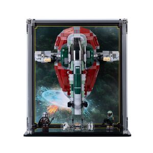 Wicked Brick Display case for LEGO® Star Wars™: Boba Fett’s Starship™ (75312) - With stand / Display case with background