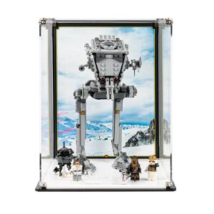 Wicked Brick Display Case for LEGO® Star Wars™ Hoth™ AT-ST™ (75322) - Display case with printed background