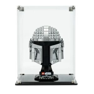 Wicked Brick Display Case for LEGO® The Mandalorian™ Helmet (75328) - Clear background