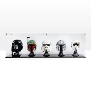 Wicked Brick Clear Display case for five LEGO® Helmets