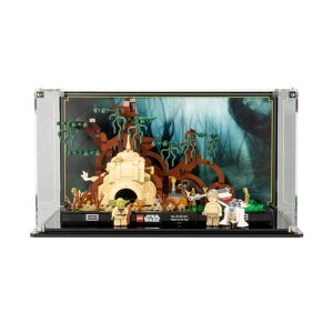 Wicked Brick Display case for LEGO® Star Wars™ Dagobah Jedi Training Diorama (75330) - Display case with background design
