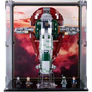 Wicked Brick Display case for LEGO® Star Wars: 20th Anniversary Slave I (75243) - With stand / Display case with background