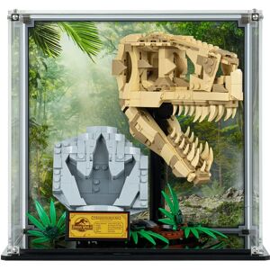 Wicked Brick Display case for LEGO® Jurassic World: Dinosaur Fossils: T. rex Skull (76964) - Display case with background design