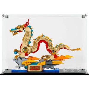 Wicked Brick Display Case for LEGO® Spring Festival Auspicious Dragon (80112) - Clear Background