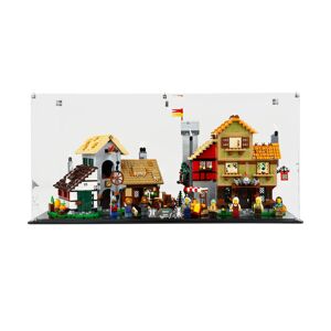 Wicked Brick Display Case for LEGO® Icons Medieval Town Square (10332) - Clear