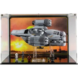 Wicked Brick Display case for LEGO® Star Wars™ The Razor Crest™ (75292) - Display case with printed vinyl background