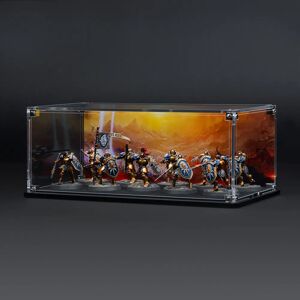 Wicked Brick Display Case for Warhammer Squad with Empires Demise Background - Medium / Standard / Deep