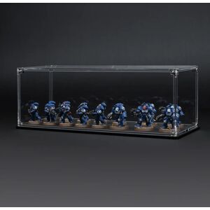 Wicked Brick Display Case for Warhammer Squad with Clear Background - Large / Tall / Deep