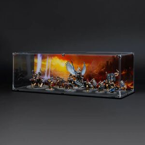 Wicked Brick Display Case for Warhammer Army with Empires Demise Background - Small / Standard / Standard