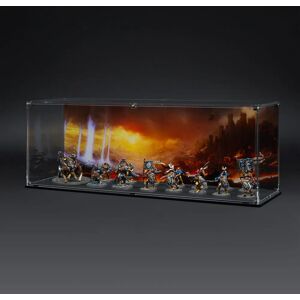 Wicked Brick Display Case for Warhammer Army with Empires Demise Background - Medium / Tall / Standard