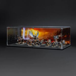 Wicked Brick Display Case for Warhammer Army with Empires Demise Background - Small / Standard / Deep