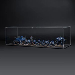 Wicked Brick Display Case for Warhammer Army with Clear Background - Large / Tall / Deep