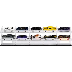 Wicked Brick Horizontal Display stand for 1:64 scale Hot Wheels cars - 5 cars wide x 2 tiers