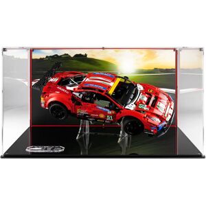 Wicked Brick Display case for LEGO® Technic: Ferrari 488 GTE (42125) - Display case with printed background