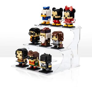 Wicked Brick Display podium for LEGO® Brickheadz for IKEA® Billy Bookcase - 1/3 / Clear