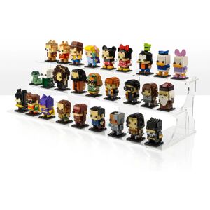 Wicked Brick Display podium for LEGO® Brickheadz for IKEA® Billy Bookcase - Full / Clear