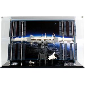 Wicked Brick Display cases for LEGO® Ideas: International Space Station (21321) - Display case with printed background