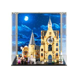 Wicked Brick Display case for LEGO® Harry Potter: Hogwarts Clock Tower (75948) - Display case with printed background