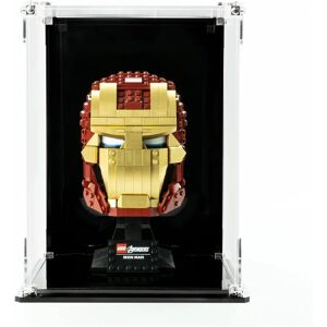 Wicked Brick Display case for LEGO®: Iron Man Helmet (76165) - Display case with Black background