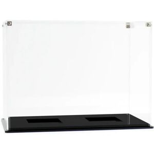 Wicked Brick Dual display case for two LEGO® Helmets - Clear background