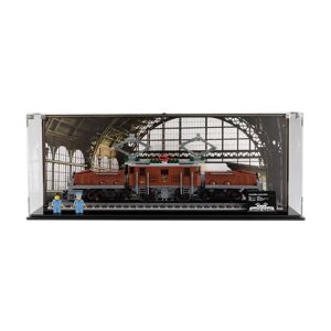 Wicked Brick Display case for the LEGO® Creator: Crocodile Train (10277) - Display case with printed background