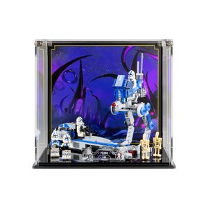 Wicked Brick Display case for LEGO®: Star Wars™ 501st Legion Clone Troopers (75280) - Display case with printed vinyl background