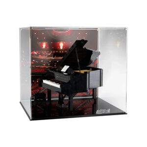 Wicked Brick Display case for LEGO®: Grand Piano (21323) - Display case with printed background sticker