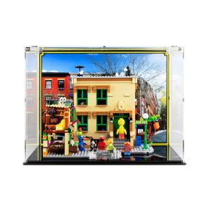 Wicked Brick Display case for LEGO® Ideas: 123 Sesame Street (21324) - Display case with printed vinyl background