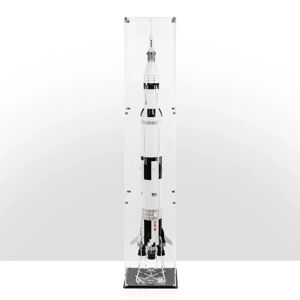 Wicked Brick Display Case (vertical) for LEGO® Ideas: NASA Apollo Saturn V (92176) - Display case