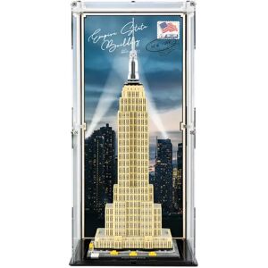 Wicked Brick Display Case for LEGO® Architecture: Empire State Building (21046) - Display Case with Custom Background Design