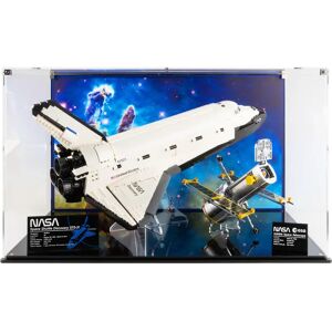 Wicked Brick Display Case for LEGO® NASA Space Shuttle Discovery (10283) - Display Case with Custom Background Design