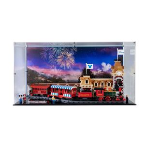 Wicked Brick Display case for LEGO® Disney Train and Station (71044) - Display case with background design