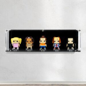 Wicked Brick Wall Mounted Display Case for LEGO® Brickheadz Spice Girls Tribute (40548) - Wall mounted display case