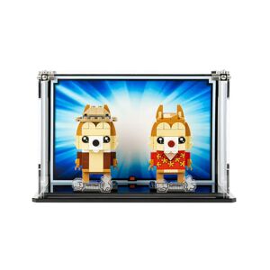 Wicked Brick Display Case for LEGO® Brickheadz Chip & Dale (40550) - Display case with background design