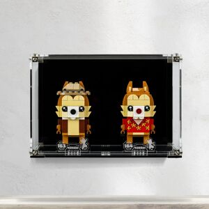 Wicked Brick Wall Mounted Display Case for LEGO® Brickheadz Chip & Dale (40550) - Wall mounted display case