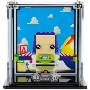 Wicked Brick Display Case for LEGO® Brickheadz Buzz Lightyear (40552) - Display case with background design