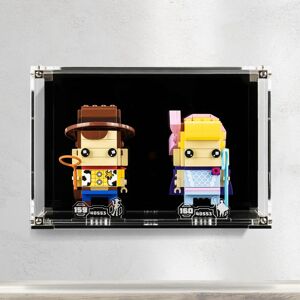 Wicked Brick Wall Mounted Display Case for LEGO® Brickheadz Woody & Bo Peep (40553) - Wall mounted display case