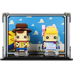 Wicked Brick Display Case for LEGO® Brickheadz Woody & Bo Peep (40553) - Display case with background design